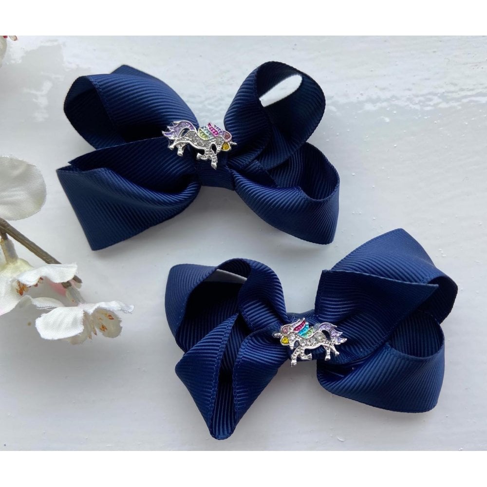 navy hair accessories