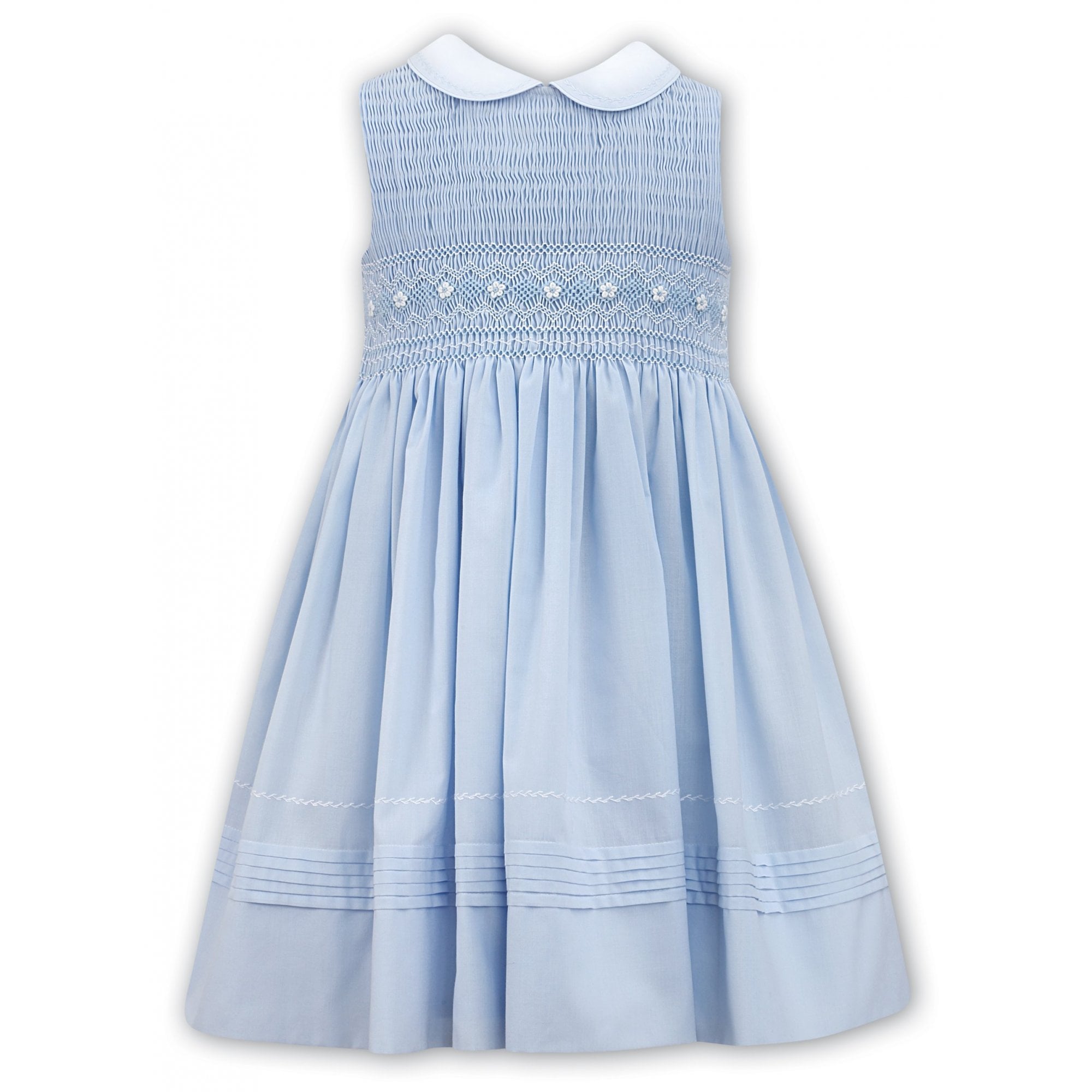 girls peter pan neck sleeveless frock